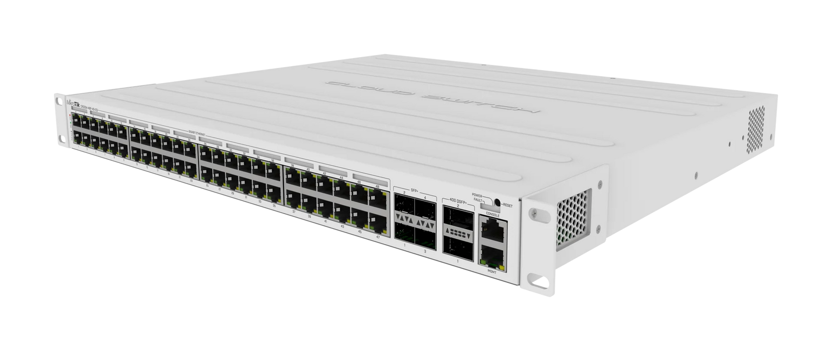 MikroTik PoE Switch 48x1G RJ45 4x10G SFP+ 2x40G QSFP+ 750W Power | CRS354-48P-4S+2Q+RM Network Switches MikroTik