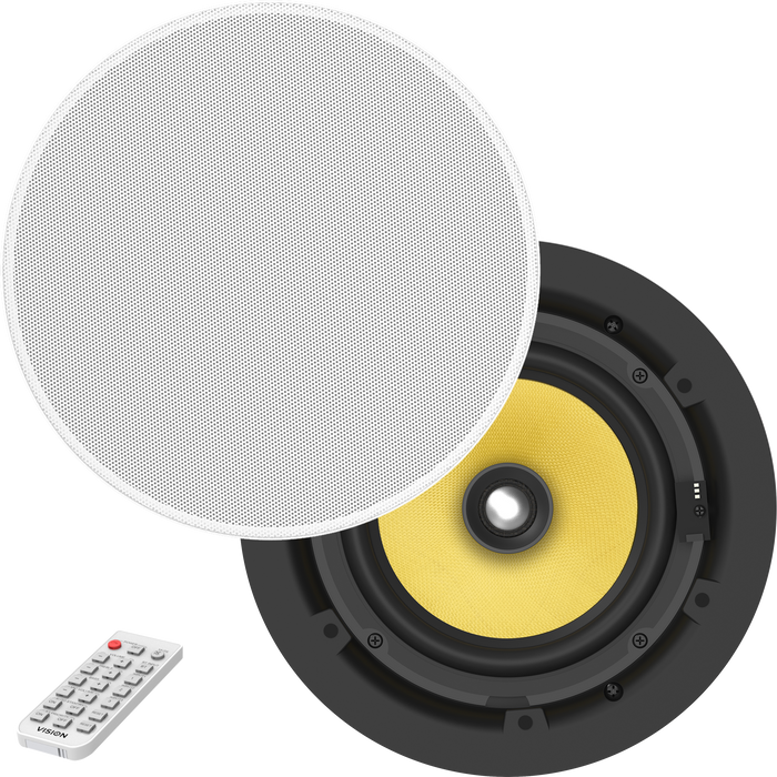 Vision CS-1900P 6.5" Pair 70w Active Bluetooth Ceiling Speakers Speaker Vision