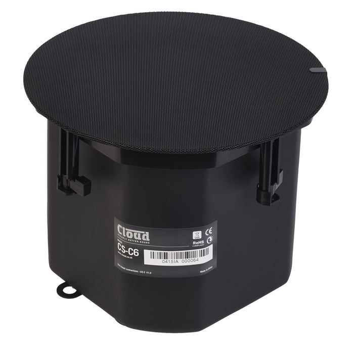 Cloud Electronics CS-C6 Premium 6.5" In-Ceiling Loudspeaker - Black or White Speaker Cloud Electronics Black
