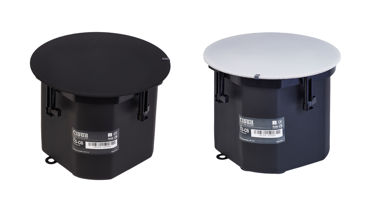 Cloud Electronics CS-C6 Premium 6.5" In-Ceiling Loudspeaker - Black or White Ceiling Speaker Cloud Electronics