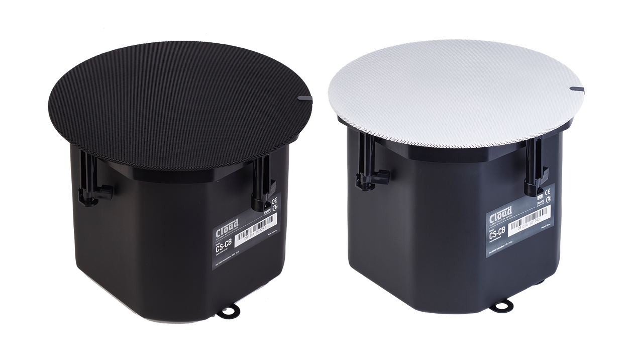 Cloud Electronics CS-C8B & CS-C8W 8" 2-Way In-Ceiling Speakers Ceiling Speaker Cloud Electronics