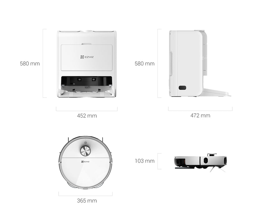 EZVIZ RS2 Robot Vacuum & Mop Combo - CS-RS2-TWT5