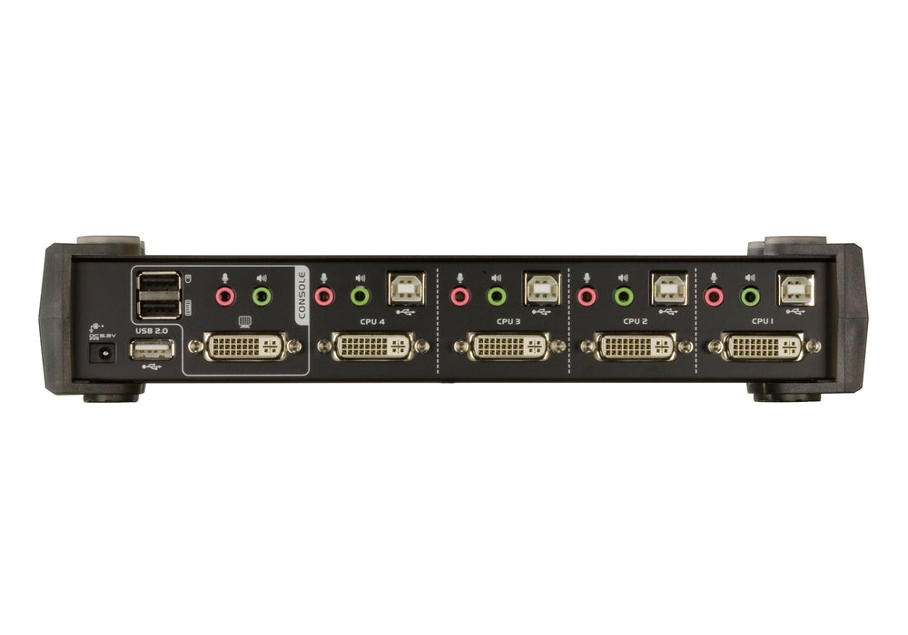 Aten 4-Port USB DVI KVM Switch with Audio - CS1764A-AT-E — Screen Moove