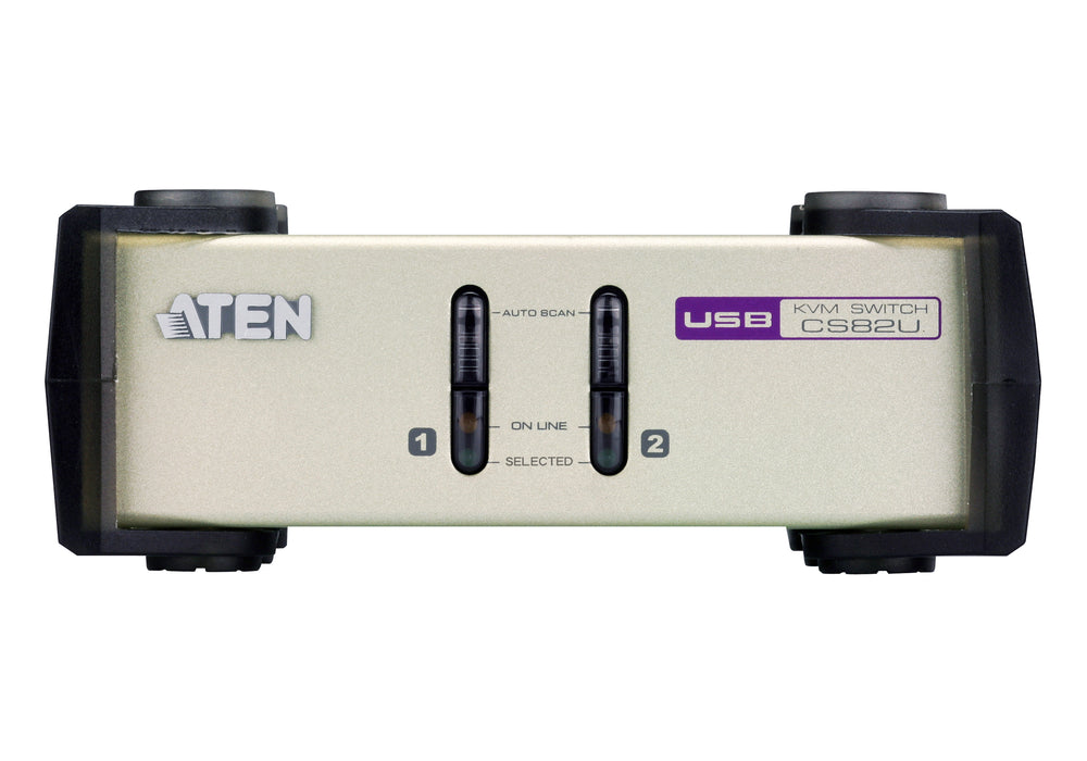 Aten 2-Port USB PS/2 VGA KVM Switch - CS82U-AT Aten KVM Switches Aten