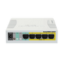 MikroTik RB260GSP Gigabit Switch 5x1G RJ45 1xSFP Passive PoE Output | CSS106-1G-4P-1S