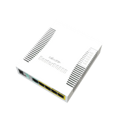 MikroTik RB260GSP Gigabit Switch 5x1G RJ45 1xSFP Passive PoE Output | CSS106-1G-4P-1S Network Switch MikroTik