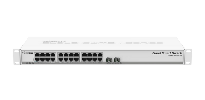 MikroTik Gigabit Switch 24x1G RJ45 2x10G SFP+ SwOS Managed | CSS326-24G-2S+RM Network Switch MikroTik