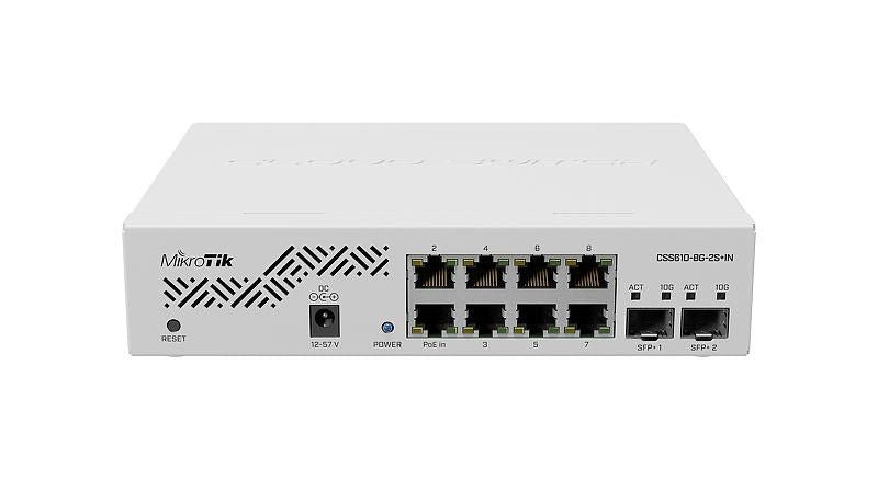 MikroTik 8 Port Cloud Smart Switch | CSS610-8G-2S+IN Network Switch MikroTik