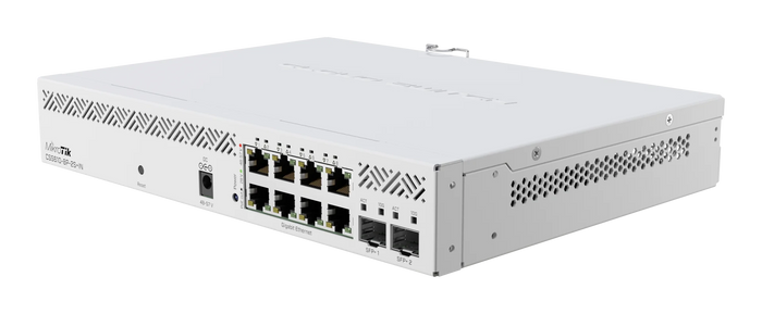 MikroTik PoE Switch 8x1G RJ45 2x10G SFP+ 140W PoE Budget Fanless | CSS610-8P-2S+IN Network Switch MikroTik