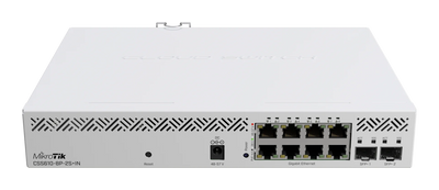 MikroTik PoE Switch 8x1G RJ45 2x10G SFP+ 140W PoE Budget Fanless | CSS610-8P-2S+IN Network Switches MikroTik