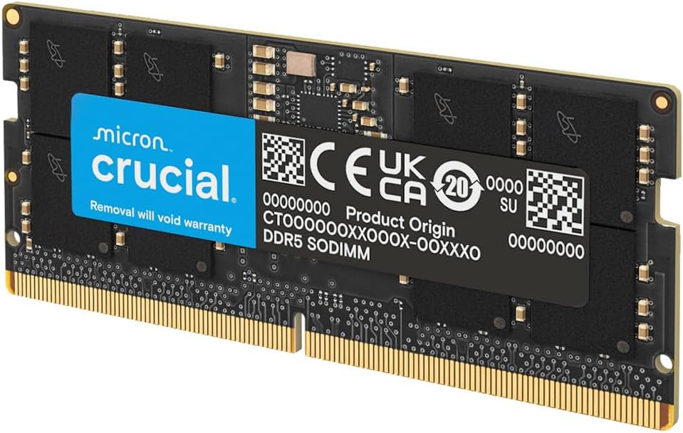Crucial 16GB DDR5 5600MHz SODIMM RAM | CT16G56C46S5 Memory Module Kingston
