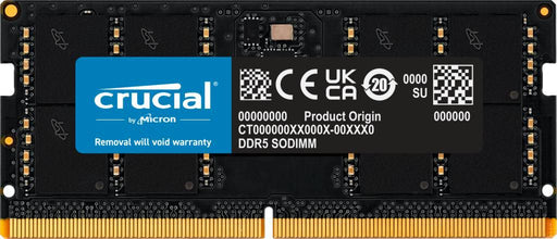 Crucial 32GB DDR5 4800MHz Laptop SO-DIMM Memory Module | CT32G48C40S5 Memory Module Crucial