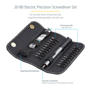 StarTech 20-Bit Electric Precision Screwdriver Set - CTK20PCEDRIVE Cable Accessory Startech