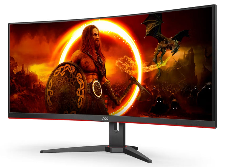 AOC CU34G2XE/BK 34" 144Hz 1ms UWQHD Curved Gaming Monitor Gaming Monitor AOC