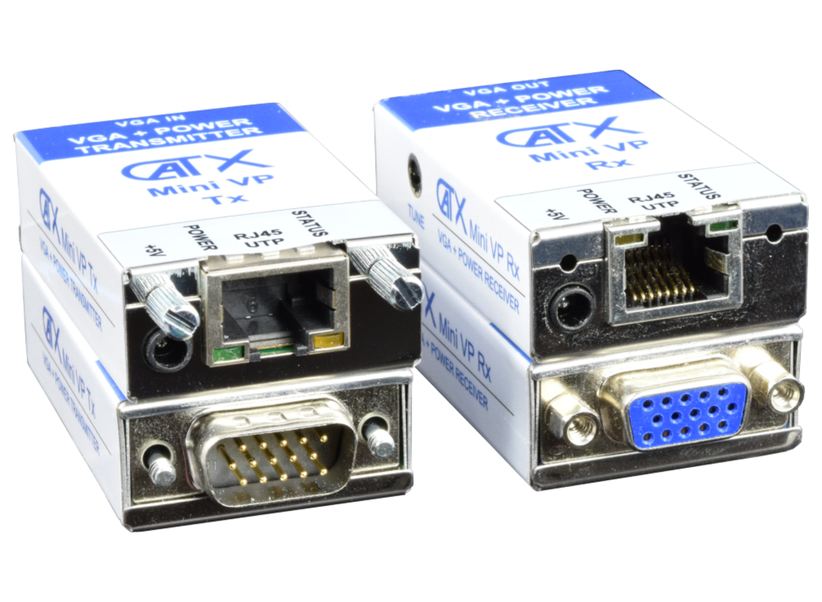 SY Electronics CatX Mini VP 150m VGA Extender Set with Power over Cat5 | CX-0M-VP-SET AV Extender SY Electronics