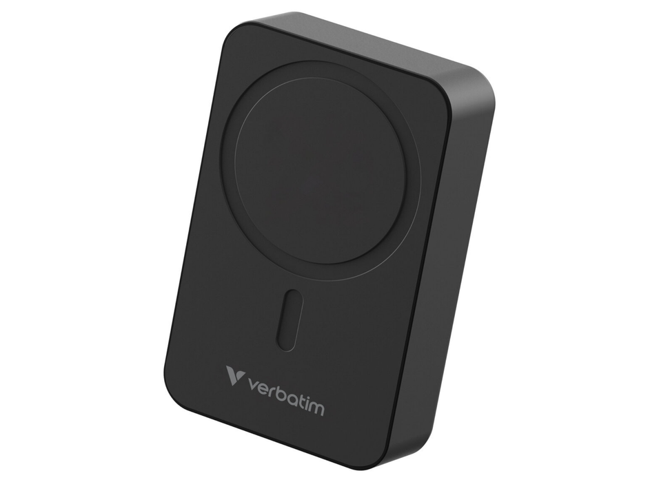 Verbatim Charge 'n' Go Essential Magnetic Wireless Charging Power Bank 20000 mAh - Black | 32223