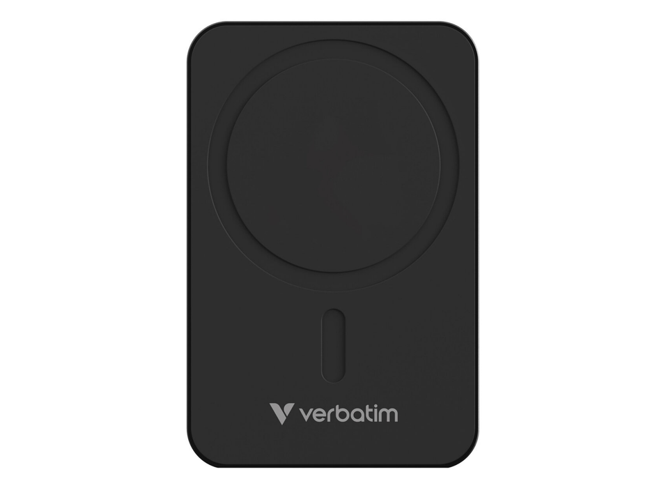 Verbatim Charge 'n' Go Essential Magnetic Wireless Charging Power Bank 20000 mAh - Black | 32223