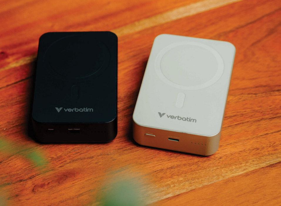 Verbatim Charge 'n' Go Essential Magnetic Wireless Charging Power Bank 20000 mAh - Black | 32223