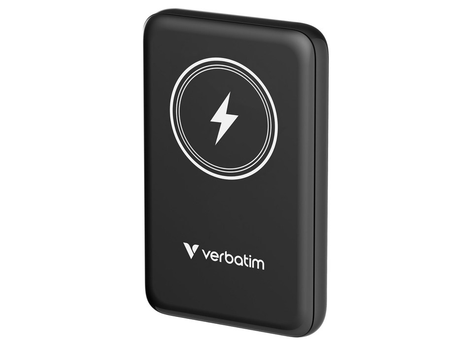 Verbatim Charge 'n' Go Magnetic Wireless Power Bank 10000 mAh - Black | 32245