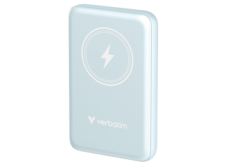 Verbatim Charge 'n' Go Magnetic Wireless Power Bank 10000 mAh - Blue | 32247