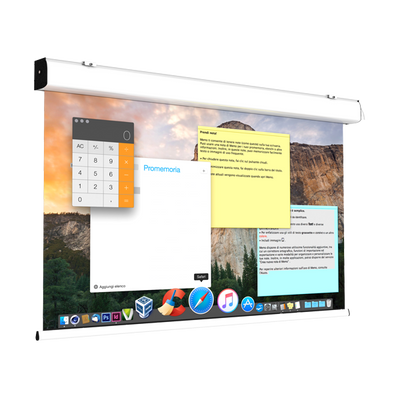 Screen International Compact COM200X125/4BB 16:10 Ratio 200 x 125cm Electric Projector Screen Screen International Projector Screen Screen International