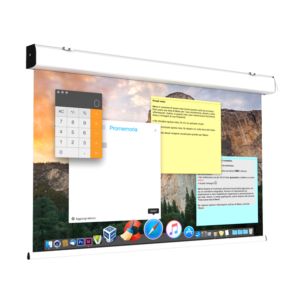 Screen International Compact COM300X188/4BB 16:10 Ratio 300 x 187.5cm Electric Projector Screen Projector Accessories Screen International