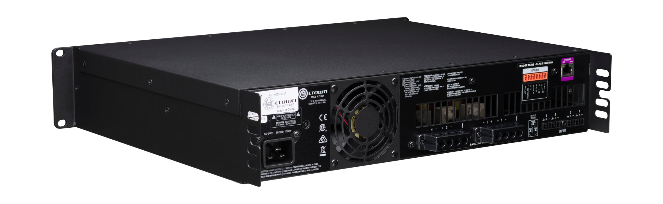 Crown CDi 4|1200 Analog Input, 4 Channel, 1200W Per Output Channel Crown Amplifier Crown