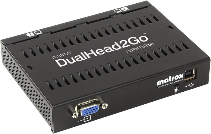 Matrox 1 Input 2 Output DVI Multi-Monitor Adapter | D2G-A2D-IF Splitter Matrox