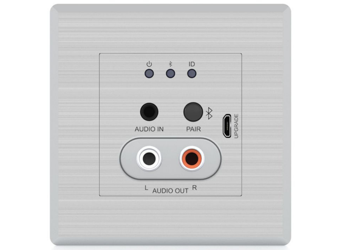 BluStream Bluetooth & Analogue Audio Dante® Wall Plate | DA11ABL-WP-EU Adapter / Converter BluStream