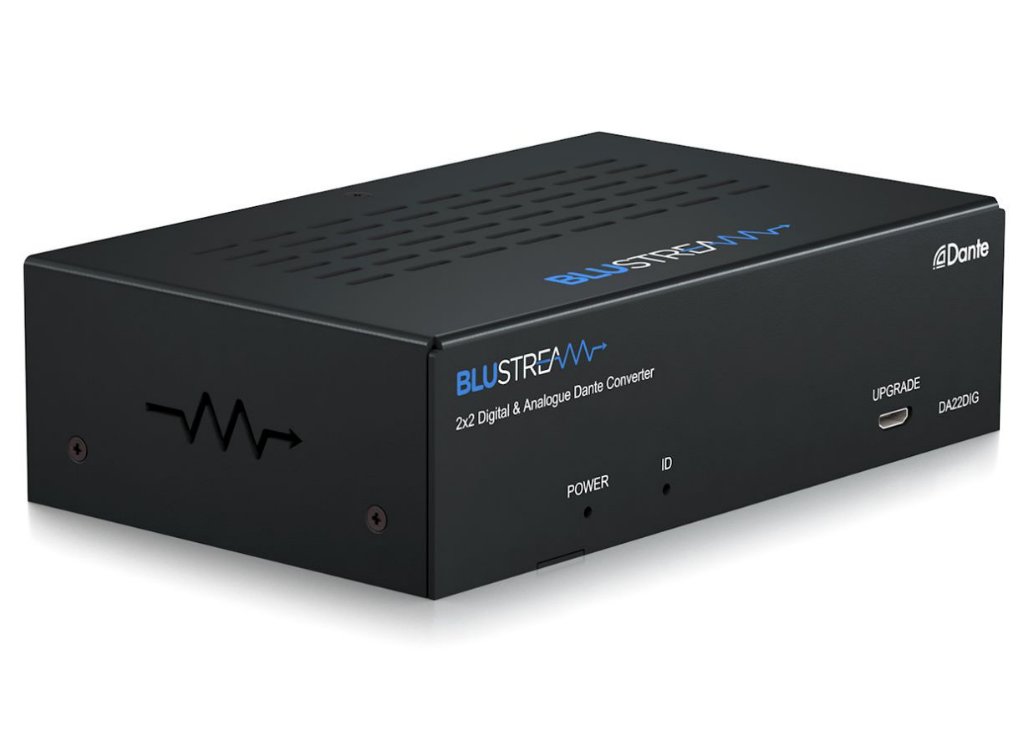 BluStream 2x2 Digital & Analogue Dante® Converter | DA22DIG Adapter / Converter BluStream