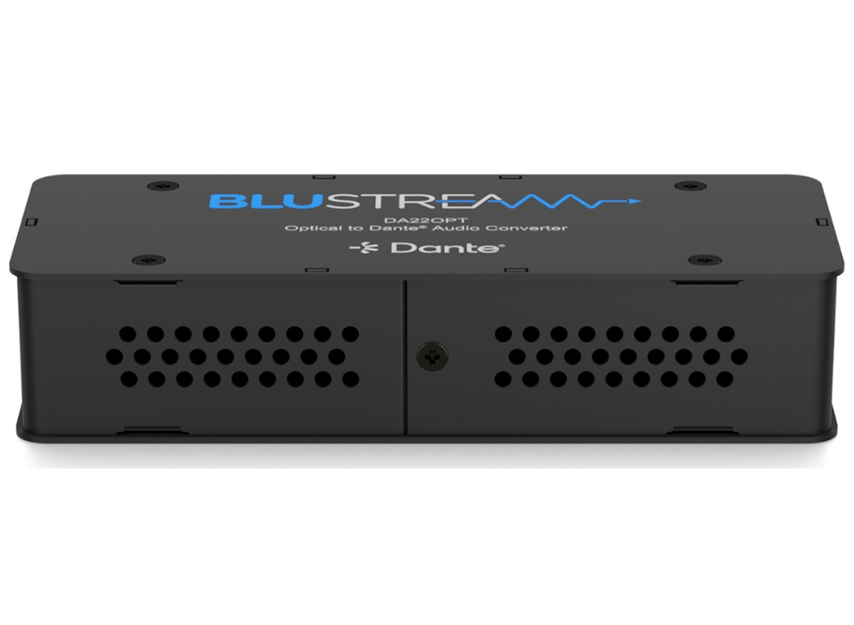 BluStream Optical to Dante® Audio Converter | DA22OPT