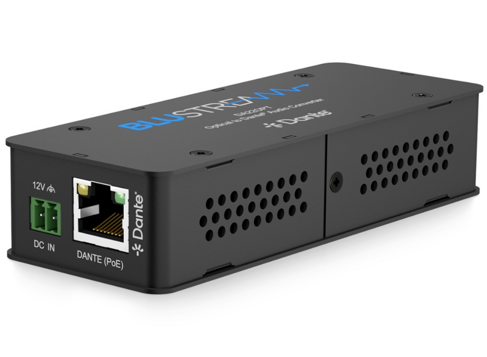 BluStream Optical to Dante® Audio Converter | DA22OPT