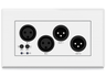 BluStream XLR Dante® Audio Wall Plate | DA22XLR-WP-EU-V2