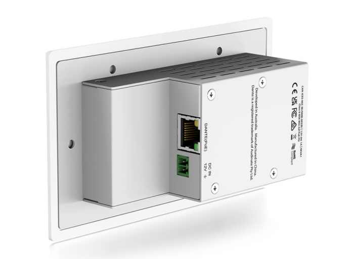 BluStream XLR Dante® Audio Wall Plate | DA22XLR-WP-EU-V2 Wallplate BluStream