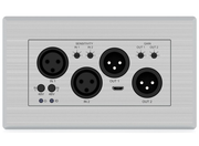 BluStream XLR Dante® Audio Wall Plate | DA22XLR-WP-EU Adapter / Converter BluStream