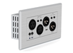 BluStream XLR Dante® Audio Wall Plate | DA22XLR-WP-EU