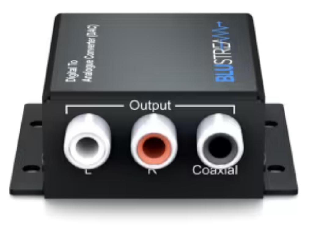 BluStream DAC12AU Digital to Analogue Converter (DAC) - Simultaneous Analogue and Digital Output Adapter / Converter BluStream