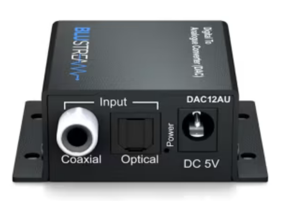 BluStream DAC12AU Digital to Analogue Converter (DAC) - Simultaneous Analogue and Digital Output