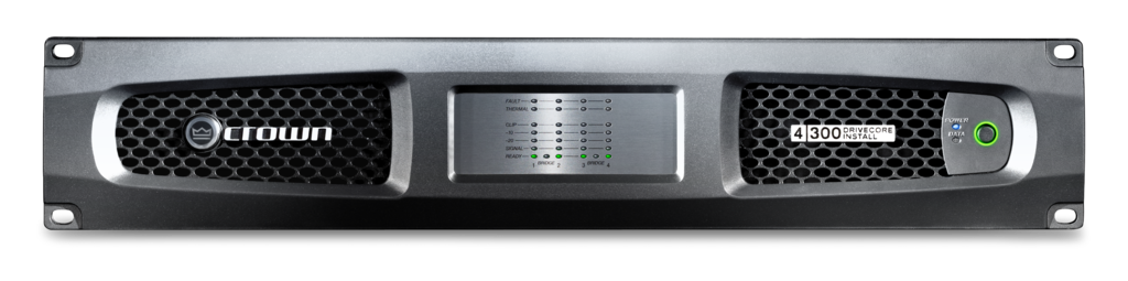 Crown DCi 4|300 Four-channel, 300W @ 4Ω Analog Power Amplifier, 70V/100V Crown Amplifier Crown