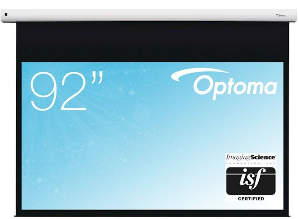 Optoma DE-9092EGA Electric Projector Screen - 16:9 Ratio 203 x 114.5cm Projector Accessories Optoma