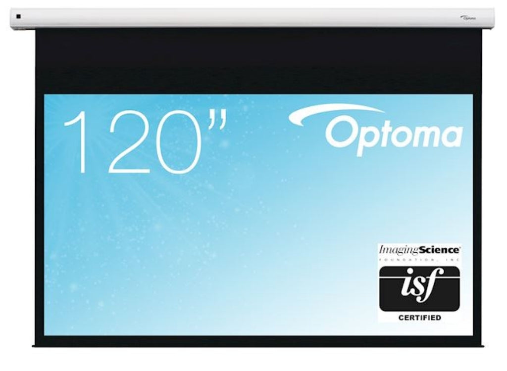 Optoma DE-9120EGA Electric Projector Screen - 16:9 Ratio 265.6 x 149.4cm Projector Accessories Optoma