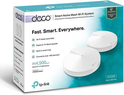 TP-Link AC2200 Smart Home Mesh Wi-Fi System - DECO M9 PLUS(2-PACK) Wireless Mesh TP-Link