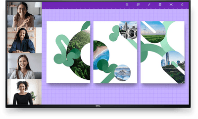 Dell P5524Q 55" 4K Ultra HD Conference Room Monitor Dell Interactive Touchscreen Display Dell