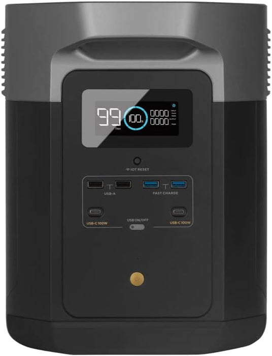 EcoFlow Delta Max 2000 Portable Power Station - 2016Wh / 2400W - DELTA2000-UK Power & Charging EcoFlow