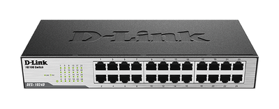 D-Link DES-1024D/B 24-Port Fast Ethernet Unmanaged Desktop Switch D-Link Switches D-Link