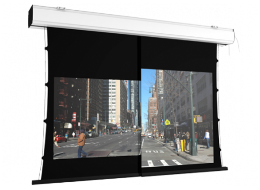 Screen International 16:9 (160x90cm) Double Format Tensioned Electric Screen | DFT160-169-235 Projector Accessories Screen International