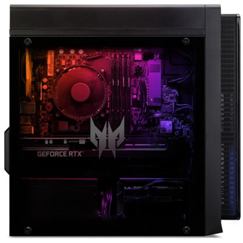 Acer Predator PO3-650 Desktop Intel® Core™ i7 i7-13700F 16 GB DDR5-SDRAM 3 TB HDD+SSD NVIDIA GeForce RTX 4070 Windows 11 Home PC Black Desktop PC Acer