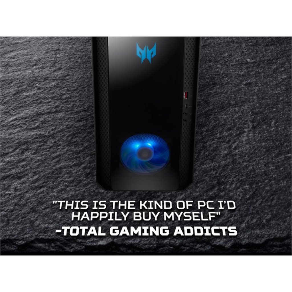 Acer Predator PO3-650 Desktop Intel® Core™ i7 i7-13700F 16 GB DDR5-SDRAM 3 TB HDD+SSD NVIDIA GeForce RTX 4070 Windows 11 Home PC Black Desktop PC Acer