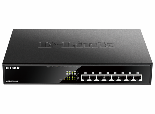 D-Link DGS-1008MP 8-Port Desktop Gigabit Max PoE Switch Network Switch D-Link