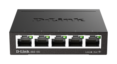D-Link DGS-105/B 5-Port Gigabit Unmanaged Desktop Switch Network Switch D-Link